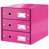 leitz leitz bloc de classement click & store wow, rose noir