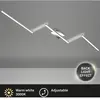 Briloner Plafonnier LED Staff, argenté, 3 000 K