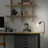 Briloner Lampe à pince Krampo Retro, bras flexible, noire
