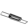 Briloner Plafonnier LED Frame Mid, 3 000 K, noir