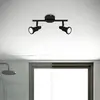 Briloner Spot plafond LED Flamo IP44 2 lampes réglable noir