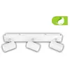 Briloner Plafonnier Isil A, blanc, 3 lampes, métal, orientable