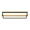 Briloner Plafonnier LED Remsa, 20x60,5 cm, plastique, noir