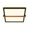 Briloner Plafonnier LED Remsa, 29x31,5 cm, plastique, noir
