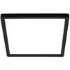 Briloner Plafonnier LED Tava, noir, 24x24 cm, plastique