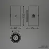 Briloner Applique murale LED Lampe murale sans raccordement lectrique ...
