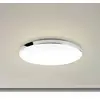BRILONER Plafonnier LED MALBONA (18W) en métal chrome et plastique opale blanc