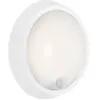 Luminaire extérieur rond LED BRILONER 12W blanc avec capteur