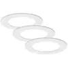 Lampe LED encastrée BRILONER LEUCHTEN FLAT IN, 7 W, 600 lm, IP44, blan...