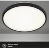 Briloner Plafonnier LED, noir, 24W