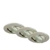 Briloner Set de 3 spots encastrés LED Bert, nickel mat