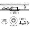 Spot encastrable LED - BRILONER - 1 module LED 5 w - Nickel mat