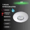 Briloner Spot encastré LED chromé Shower, IP65