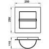 Albert Leuchten Applique d'extérieur en inox 428