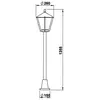 Albert Leuchten Lampadaire rustique 677 noir