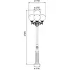 Albert Leuchten Ravissant chandelier blanc-or 165 à 4 lampes
