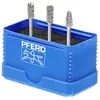 PFERD 21901404 Set de fraises sur tige Carbure de tungstène Diamètre d...