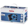 HAMA 51269 Boîtier CD "Slim" - Boîte de 50 - Transparent et noir