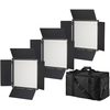 Bresser Lumière Ensemble De Panneaux Led Bicolores 3 Unités