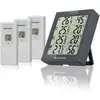 Bresser Thermohygromètre Quadro - Thermohygromètre pour 4 points de mesure