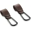 Crochets pour poussette Pushchair Hooks MARRON Hauck