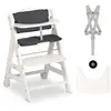 Hauck Chaise Haute Bébé En Bois Beta+ White