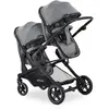 Hauck Atlantic Poussette double double Gris de la naissance à 3 ans