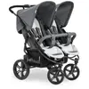 Hauck Poussette jumeaux roadster duo slx - grey silver HAU4007923512173