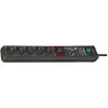 Brennenstuhl Multiprise Parasurtenseur avec 6 Prises Secure-Tec 3m Gris anthracite