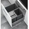 Poubelle de cuisine encastrable AS Allegro S350 28L + 2x13L Hailo