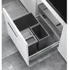Poubelle de cuisine encastrable AS Allegro S295 18L + 2x8L Hailo