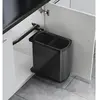 Collecteur de déchets Hailo 3416071 MF Swing Duo 16 litres gris foncé