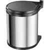 Hailo Poubelle Compact-Box Taille M 15 L Acier Inoxydable 3555-101
