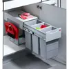 Hailo Terzett Poubelle 3x10 litres Collecteur de déchets 3666-83