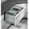 Hailo Poubelle de cuisine encastrable pour tiroir coulissant 60L AS XXL 900