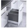 Hailo - Poubelle encastrable pour meuble coulissant 36L Triple xl