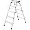 Escabeau en Alu 2x5 Haut. travail 310cm charge max. 150Kg D60 - Hailo