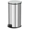 Hailo Poubelle à pédale Pure Taille L 25 L Acier inoxydable 0530-010