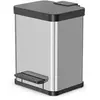 Hailo poubelle a pédale öko duo plus m inox 0622-200