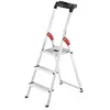 Hailo Chelle escabeau L60 Standardline 3 marches aluminium hauteur totale 1380 mm