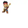 Figurine Jake avec sabre Bully, 6,5 cm