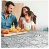 D-C-TABLE Nappe toile cirée ronde Manhattan Visbi - 150 cm