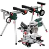 Metabo Scie à onglets KGS 254 M Set avec support de machine KSU 251 ; ...