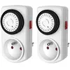 GAO Lot 2 Mini programmateur mecanique journalier - 30 min - 48 programmes