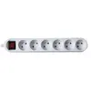GAO - bloc multiprise X6 avec interrupteur DG-FB06KA blanc