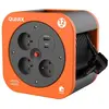 Quarx Enrouleur ménager S-box 12 m, 3 prises 16A + USB A et USB C