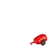 Smoby Big - Remorque Rouge - pour Porteur Enfant Bobby Car - Roues Silencieuses - 800001300
