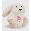 Peluche lapin blanc assis Hermann 15 cm
