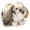 Teddy Hermann Peluche lapin gris allongé 30 cm