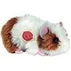 HERMANN® Teddy Peluche cochon d'Inde blanc/doré, 18 cm